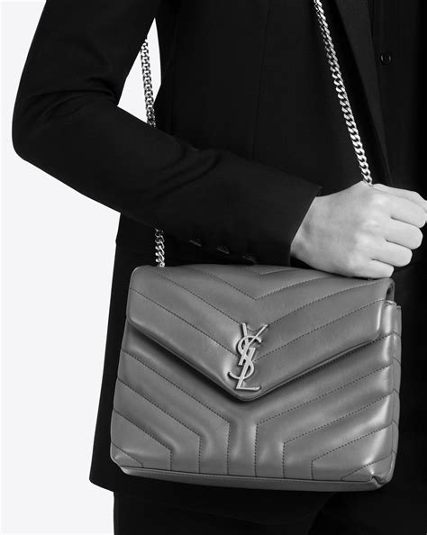 gray ysl loulou|Loulou Handbags Collection for Women .